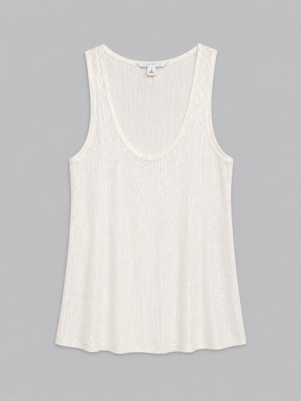 BANANA REPUBLIC White Sequins Tank Top XS